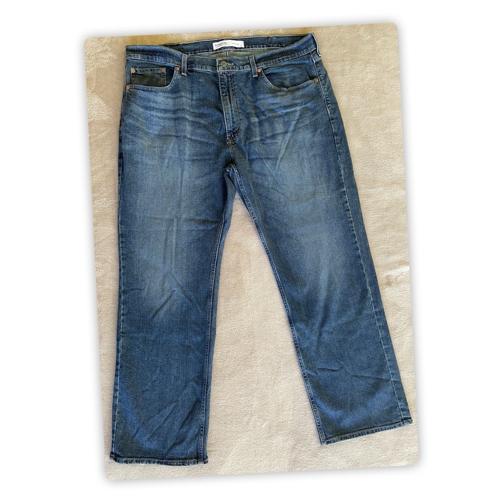 Mens Levi Strauss Signature S61 Relaxed Fit Blue 40x30